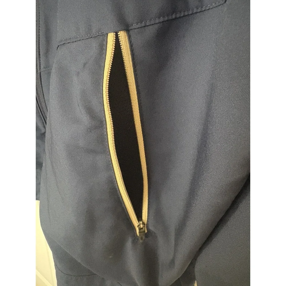 Nike  Jacket Windbreaker Mens XL Navy Blue Dri Fit Full Zip Performance